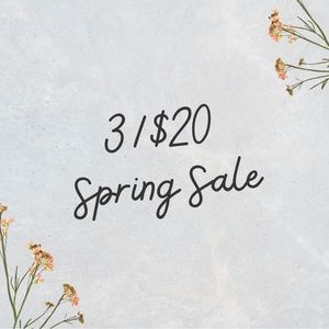 3/$20 Spring Closet Sale